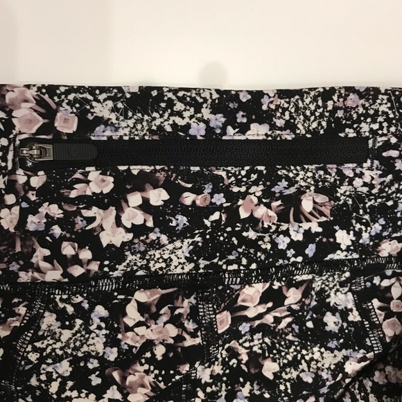 Lululemon Pace Rival Crop 22" Floral Spritz Multi/Black Size 4 - Picture 5 of 16